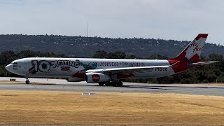 AirAsia X D7237 Take Off Perth Airport [upl. by Kast884]