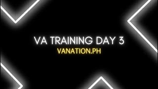 VA Nation FREE VA Training Day 3 [upl. by Nomma210]