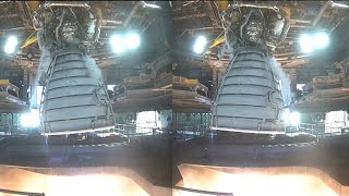 SLS RS25 Engine Test 29 November 2023 gimbal test [upl. by Cavit952]