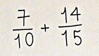 AN ADDITION OF FRACTIONS WITH DIFFERENT DENOMINATORS [upl. by Gery]