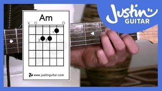 The A minor Chord Guitar Lessons For Beginners Stage 2 Guitar Lesson BC121 [upl. by Collete]