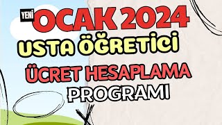 Ocak 2024 usta öğretici maaş hesaplama uygulaması Bu ay ne kadar maaş alacağım Örnek ücret hesabı [upl. by Atekin]