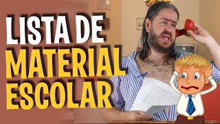 Quando chega a lista de Material Escolar [upl. by Odranar]