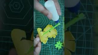 Flower Making343Paper Crafts For School diy paperflowerwallhangingcraftideas artandcraft [upl. by Tidwell]