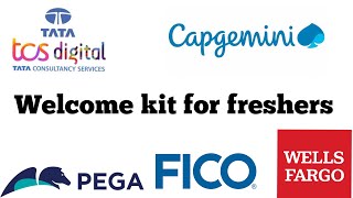 Wells Fargo  Capgemini  Fico TCS digital  pega welcome kit for freshers [upl. by Llertnov]