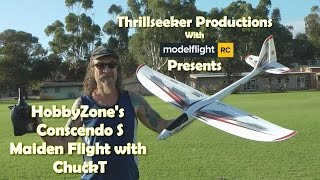 HobbyZones Conscendo S maiden flight With ChuckT [upl. by Naesed]