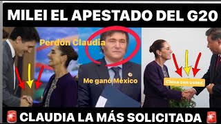 ESCANDALO EN EL G20 CANADA LE PIDE PERDON A CLAUDIA ¡MILEI EL APESTADO ASÍ LO SACARON [upl. by Kaitlyn]