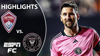 MESSI SCORES IN RETURN 👀 Colorado Rapids vs Inter Miami  MLS Highlights  ESPN FC [upl. by Godard]