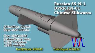 3D Model  Soviet STYX Chinese Silkworm DPRK KN01 [upl. by Broeker]