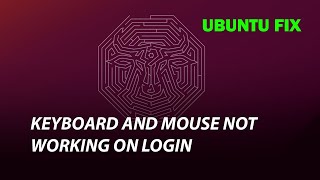 UBUNTU FIX Keyboard and mouse not working after login [upl. by Nosam]