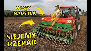 TESTUJMY NOWY SPRZĘT  SIEWNIK AGRO MASZ 3m  SIEJEMY RZEPAK AgroLovers [upl. by Lliw609]