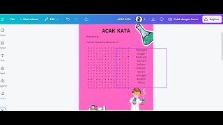 Membuat acak kata di puzzlemaker [upl. by Okram]