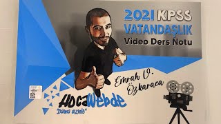 Emrah Vahap Özkaraca Vatandaşlık Video Ders Notu 2021 [upl. by Dlnaod]