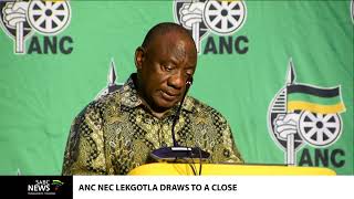 ANC President Cyril Ramaphosa delivers NEC Lekgotla closing address [upl. by Roydd]