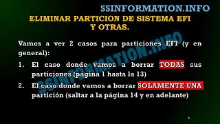 eliminar particion de sistema efi 2021 mensaje no puedo eliminar particion [upl. by Natsud]