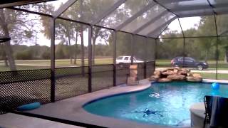 Motorized Retractable Pool Screens [upl. by Aynosal405]