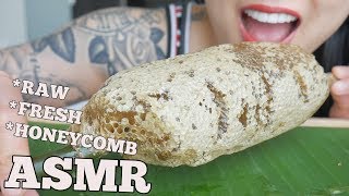 ASMR FRESH RAW HONEYCOMB ON A STICK SOFT STICKY EATING SOUNDS NO TALKING  SASASMR [upl. by Nissie]