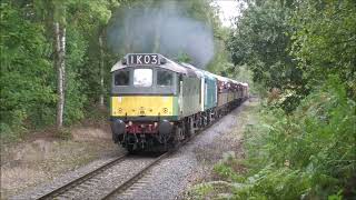 D7628 amp 25262 leaving Bridgnorth 2nd October 2024 [upl. by Yuma]