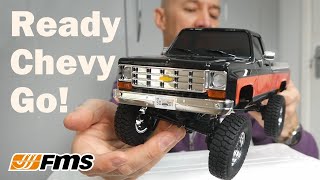 FMS FCX18 Chevy K10 Unboxing 118 scale RC crawler [upl. by Aidas729]