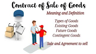 Sales of Goods Act goods typesofgoods future existing contingent goods agreementtosell Tamil [upl. by Ron627]