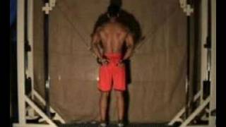 CABLE CROSS PULL DOWN EXERCISE FOR LATISSIMUS DORSI MUSCLES [upl. by Dralliw]