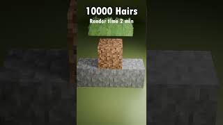 Hair simulation ⛏️ test ✨minecraft shorts blender3d [upl. by Mirna13]