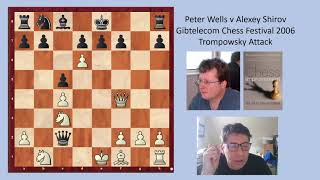 Peter Wells v Alexey Shirov 2006 Trompowsky Attack [upl. by Enomyar]