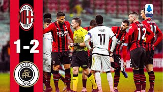 Leão scores but Spezia win at the death  AC Milan 12 Spezia  Highlights Serie A [upl. by Tnemelc602]