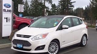 2014 Ford CMax Hybrid SEL Heated Seats Navigation Review  Island Ford [upl. by Alleira]