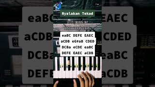 Tutorial 435  Nyalakan Tekad 🎹 pianotutorial suffixpiano lagupatriotik nyalakantekad shorts [upl. by Xineohp565]