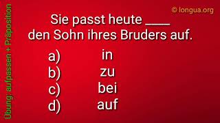 Deutsch lernen B2 Prüfung Vorbereitung Lückentext  Sie passt den Sohn ihres Bruders auf [upl. by Ayamat]