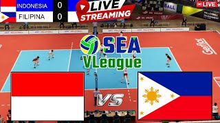 🔴LIVE  INDONESIA VS FILIPINA  SEA V LEAGUE 2024  LIVE SCORE [upl. by Adnerb929]