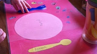 How To Make a Fun Kids Placemat Table Setting  DIY Home Tutorial  Guidecentral [upl. by Allegra733]