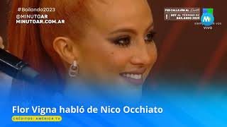 Flor Vigna se refirió al posible romance de Nico Occhiato y Flor Jazmín  Minuto Argentina [upl. by Jimmie]