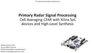 CellAveraging CFAR Vitis HLS Implementation [upl. by Nnylassej]