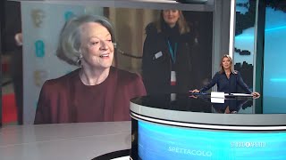 Italia 1 HD  Studio Aperto  Annuncio morte Maggie Smith  27 Settembre 2024 [upl. by Ferrell]