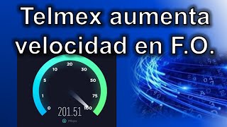 Telmex Fibra Óptica aumenta la velocidad de Internet 2022 [upl. by Ttergram810]