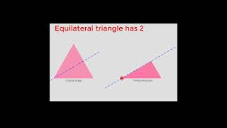 Equilateral triangle has 3 lines of symmetry maths geogebra [upl. by Macdermot]