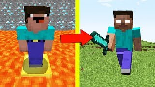 НУБ ПРОТИВ ИСПЫТАНИЯ ХИРОБРИНА В МАЙНКРАФТ  ТРОЛЛИНГ НУБА В MINECRAFT  ПРОХОЖДЕНИЕ КАРТЫ ХЕРОБРИН [upl. by Suryc900]