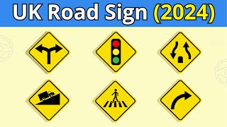 Road and Traffic signs theory practice  Theory Test 2024 UK [upl. by Airakaz]