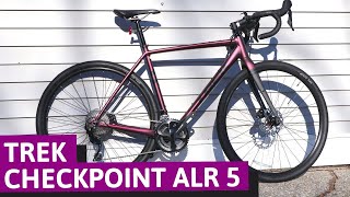 Matte Axinit  2020 Trek Checkpoint ALR 5 Aluminum Gravel Bike Shimano 105 Feature Review amp Weight [upl. by Phelips414]