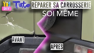 Réparer soi meme sa carrosserie de campingcar ou fourgon voiture bateau tutoriel tuto [upl. by Esinet]