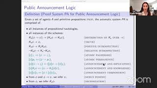 Lean Together 2021 Results in modal and dynamic epistemic logic [upl. by Amirak]