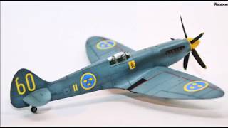 Airfix 172 Spitfire MkXIX quick build [upl. by Hendrick]