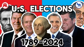 All US Presidential Elections history president election democraticparty republicanparty [upl. by Kingsly]