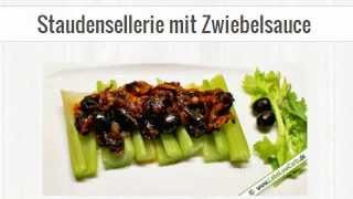 Low Carb Rezeptidee  Staudensellerie mit Zwiebelsauce [upl. by Franklin]