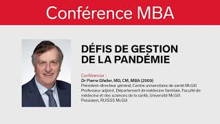 ESG UQAM  Conférence MBA virtuel avec Dr Pierre Gfeller MD CM MBA 2000 [upl. by Stelu]