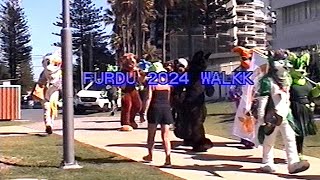 Video8 FurDU 2024 Fursuit Beach Walk [upl. by Sucul]