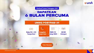 PERCUMA 6 Bulan Unifi Mobile eksklusif untuk pelanggan Unifi Home [upl. by Nodearb695]