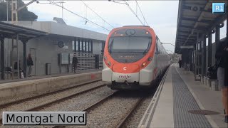 Rodalies Barcelona  Montgat Nord R1  Renfe 447  Civia  2016 [upl. by Bowerman194]